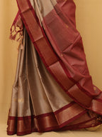 Pastel Paithani Cotton Silk Saree - Luxurion World