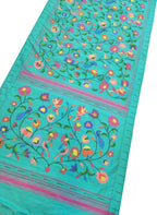 Blue Paithani Handloom Pure Silk Saree - Luxurion World