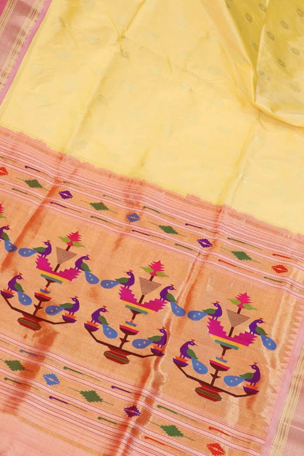 Yellow Paithani Silk Saree: Timeless Elegance - Luxurion World