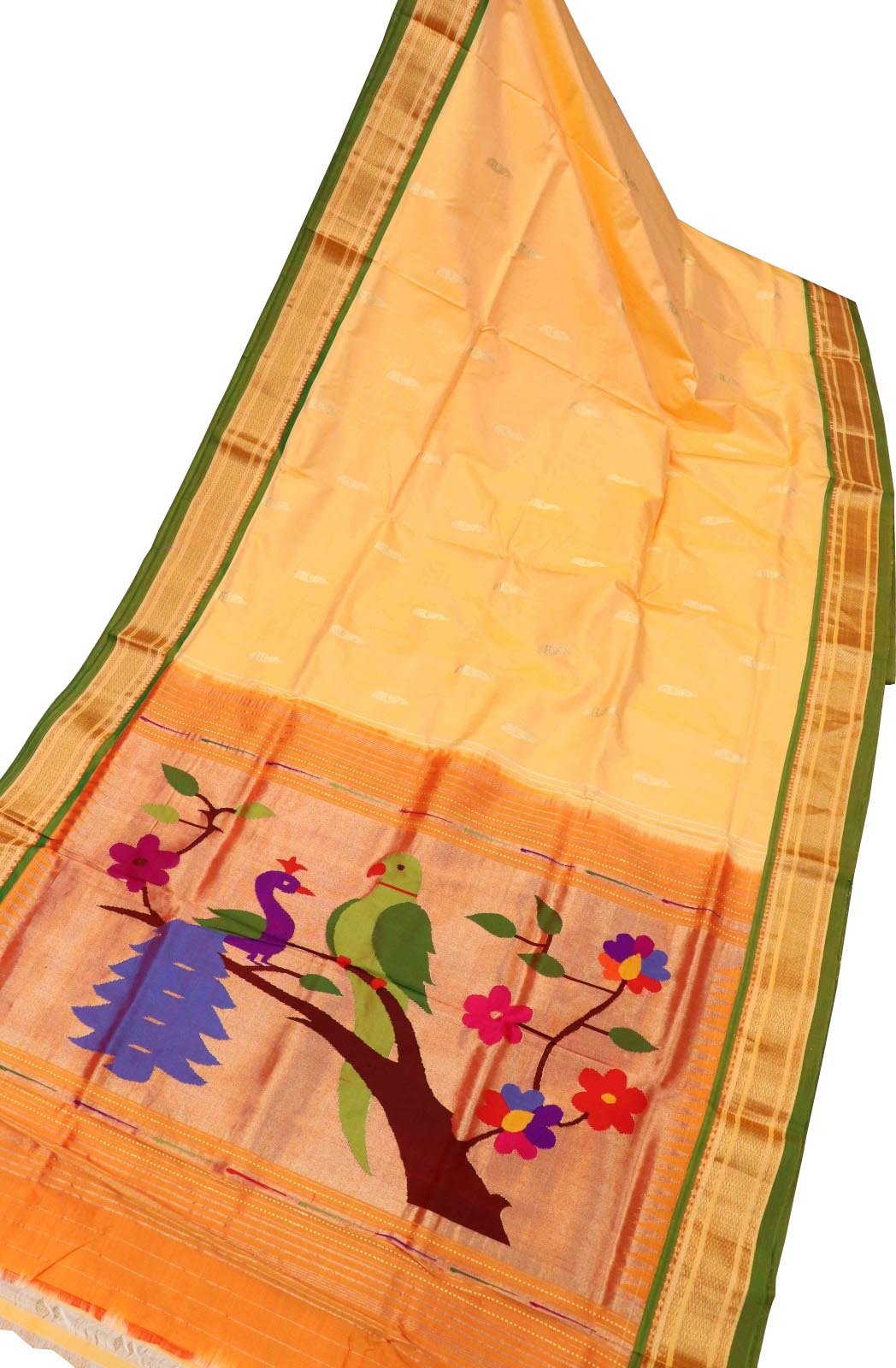 Yellow Paithani Silk Saree: Timeless Elegance - Luxurion World