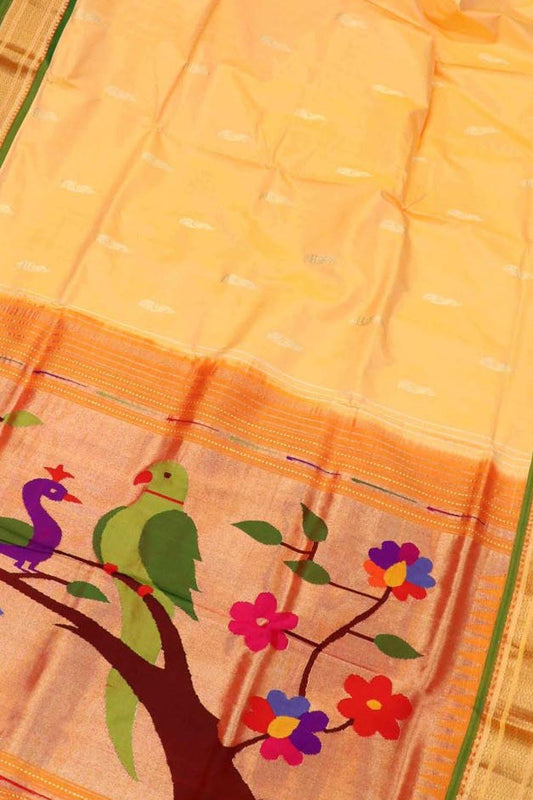 Yellow Paithani Silk Saree: Timeless Elegance