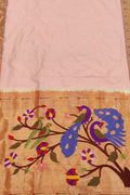 Exquisite Pink Paithani Silk Saree with Muniya Border - Luxurion World