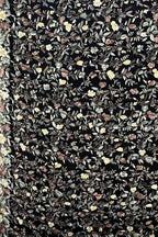 Black Parsi Gara Hand Embroidered Pure Crepe Flower Design Saree - Luxurion World