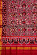 Multicolor Handloom Patola Pure Silk Single Ikat Saree - Luxurion World