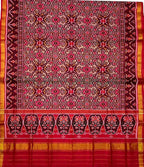 Multicolor Handloom Patola Pure Silk Single Ikat Saree - Luxurion World