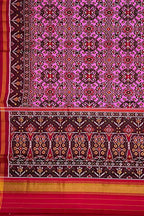 Pink Handloom Semi Patan Patola Silk Saree - Elegant Style - Luxurion World