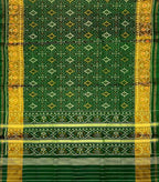Green Pure Silk Patola Single Ikat Saree - Luxurion World