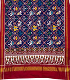 Blue Patan Patola Silk Saree: Handloom Elegance - Luxurion World