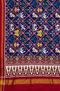 Blue Patan Patola Silk Saree: Handloom Elegance - Luxurion World