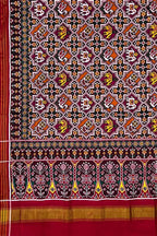 Stunning Multicolor Handloom Patan Patola Double Ikat Silk Saree - Luxurion World