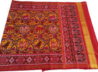 Yellow Semi Patan Patola Handloom Silk Saree - Luxurion World