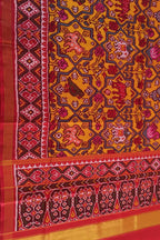 Yellow Semi Patan Patola Handloom Silk Saree - Luxurion World