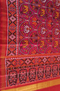 Pink Semi Patan Patola Silk Saree - Luxurion World
