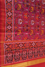 Pink Semi Patan Patola Silk Saree - Luxurion World