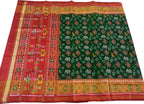 Green Patola Handloom Silk Ikat Saree - Luxurion World