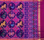 Pink Handloom Semi Patan Patola Silk Saree - Luxurion World