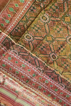 Multicolor Tissue Patola Single Ikat Saree - Luxurion World