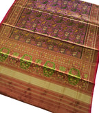 Pink Tissue Patola Single Ikat Saree - Luxurion World