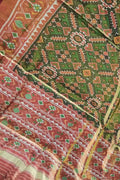 Stunning Green Tissue Patola Single Ikat Saree - Luxurion World