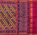 Multicolor Semi Patan Patola Handloom Pure Silk Elephant Design Saree - Luxurion World