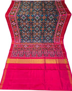 Multicolor Handloom Semi Patan Patola Pure Silk Saree - Luxurion World