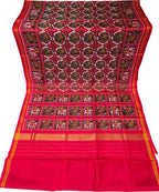 Pink Handloom Semi Patan Patola Pure Silk Saree - Luxurion World