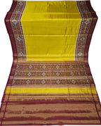 Yellow Patola Handloom Pure Tissue Silk Saree - Luxurion World