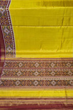 Yellow Patola Handloom Pure Tissue Silk Saree - Luxurion World