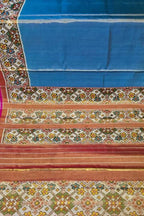 Elegant Blue Patola Handloom Pure Tissue Silk Saree - Luxurion World