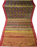 Multicolor Patola Handloom Pure Tissue Silk Saree - Luxurion World