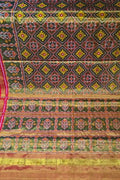 Multicolor Patola Handloom Pure Tissue Silk Saree - Luxurion World