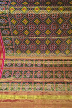 Multicolor Patola Handloom Pure Tissue Silk Saree - Luxurion World