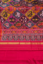 Multicolor Handloom Patan Patola Pure Silk Saree - Luxurion World