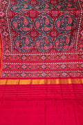 Red Handloom Patan Patola Pure Silk Saree - Luxurion World