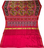 Multicolor Handloom Patan Patola Pure Silk Saree - Luxurion World