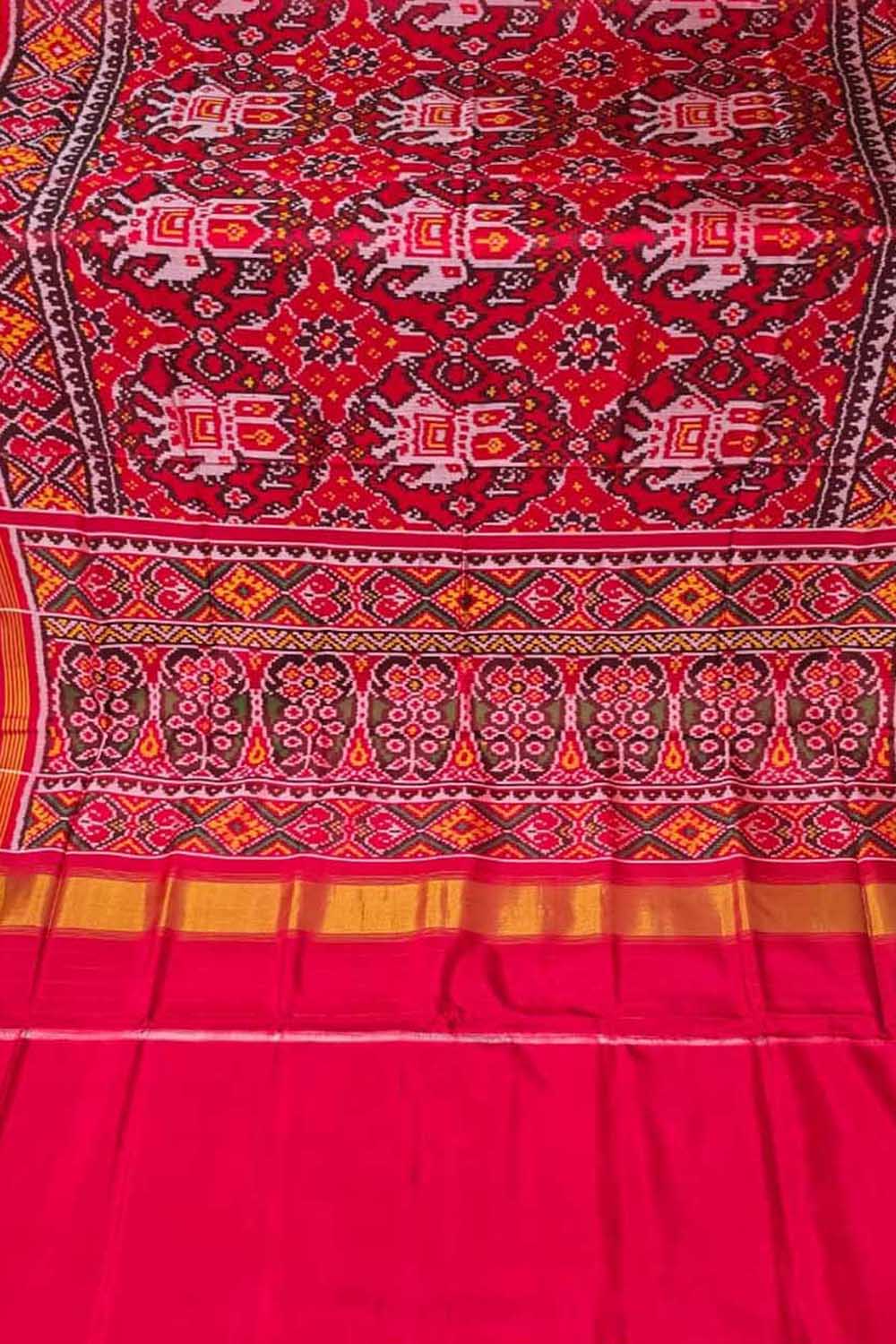 Multicolor Handloom Patan Patola Pure Silk Saree - Luxurion World