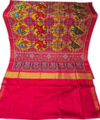 Multicolor Handloom Patan Patola Pure Silk Saree - Luxurion World