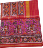 Pink Semi Patan Patola Handloom Silk Saree: Exquisite Elegance and Timeless Beauty - Luxurion World