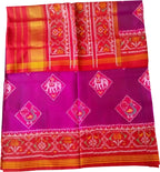 Pink Semi Patan Patola Handloom Pure Silk Saree: Exquisite Elegance for Every Occasion - Luxurion World