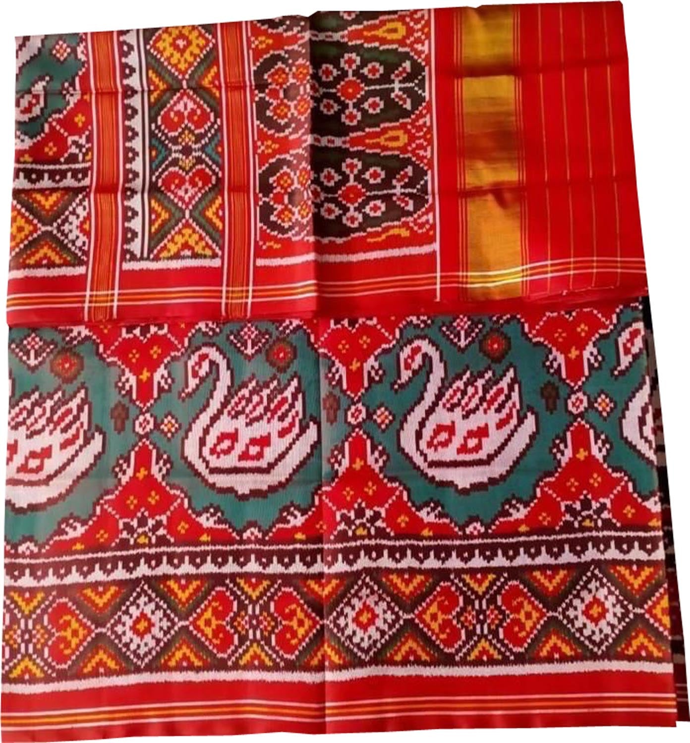 Exquisite Multicolor Semi Patan Patola Handloom Pure Silk Saree - Luxurion World
