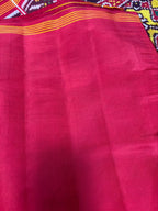 Yellow Semi Patan Patola Handloom Pure Silk Saree - Luxurion World