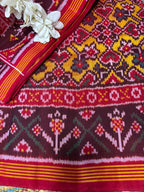 Yellow Semi Patan Patola Handloom Pure Silk Saree - Luxurion World