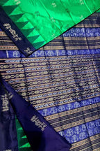 Stunning Green Handloom Double Ikat Silk Saree - Luxurion World