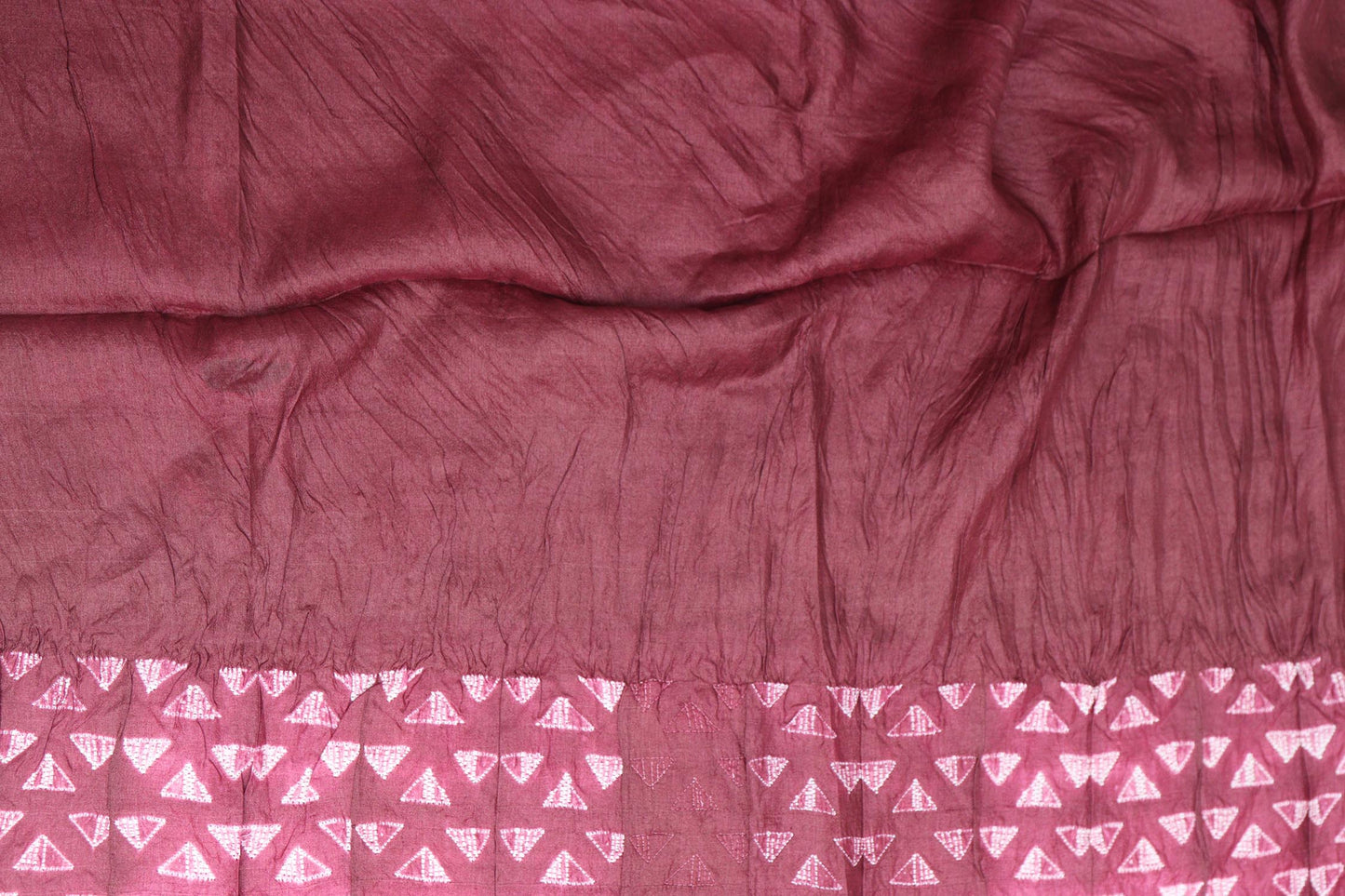 Stunning Purple Shibori Tie N Dye Tussar Silk Saree - Luxurion World