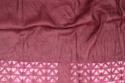 Stunning Purple Shibori Tie N Dye Tussar Silk Saree - Luxurion World