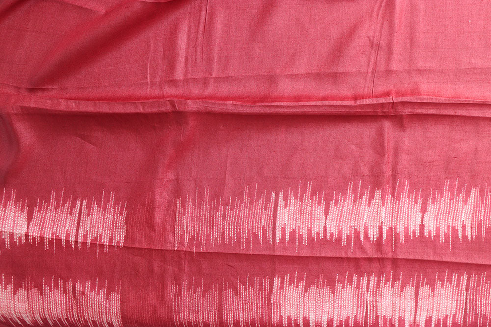 Maroon Shibori Tie N Dye Tussar Silk Saree: Elegant and Unique - Luxurion World