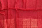 Red Shibori Tie N Dye Tussar Silk Saree - Luxurion World