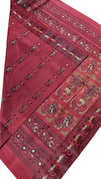 Pink Pure Silk Handloom Baluchari Saree - Luxurion World