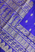Elegant Purple Baluchari Silk Saree: Handloom Beauty - Luxurion World