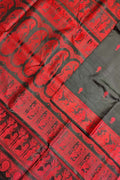 Exquisite Black Baluchari Handloom Silk Saree - Luxurion World